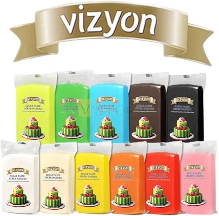 VIZYON SUGAR PASTE ALL COLOURS 