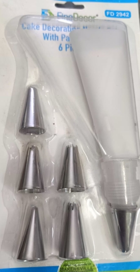 6 PCS NOZZLE SET WITH ICING BAG