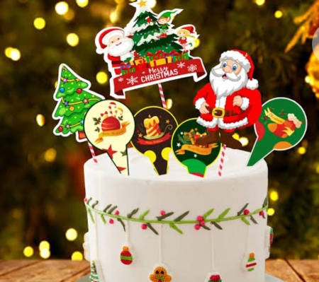 x-mas theme topper