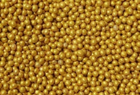 DECORATIVE BALLS GOLD SPRINKLES SIZE -0