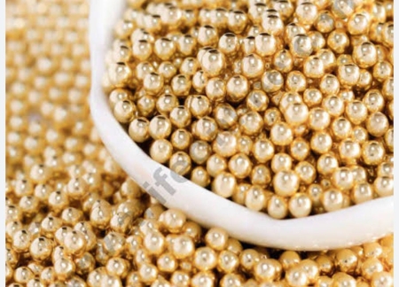 DECORATIVE BALL SPRINKLES GOLD 100 GMS SIZE -1