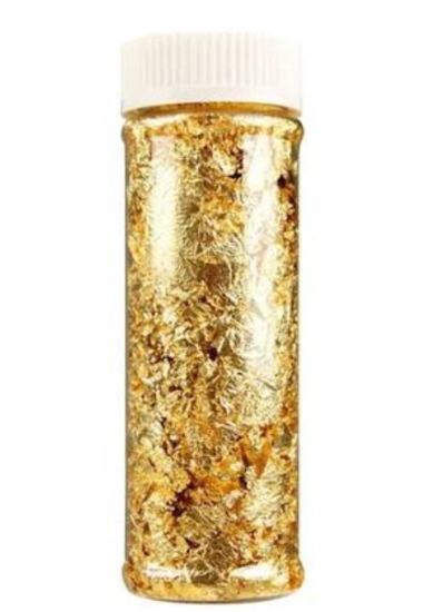GOLD FLASK FOR CAKE 