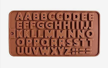 SILICON CHOCOLTE MOULD ALPHAPET 