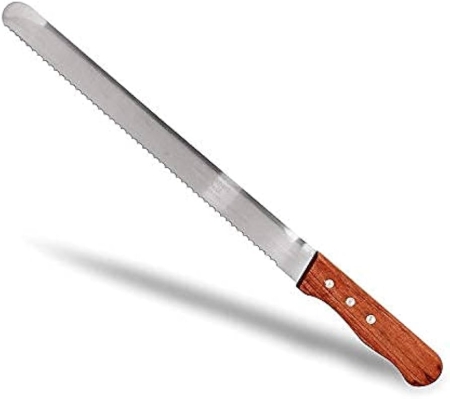 Wood Handle Bread Knife Big Teeth - 14 inch